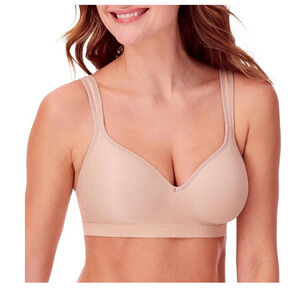 Bali Women's Comfort Revolution Wireless Full-Coverage Bra Almond 42DD DF3463